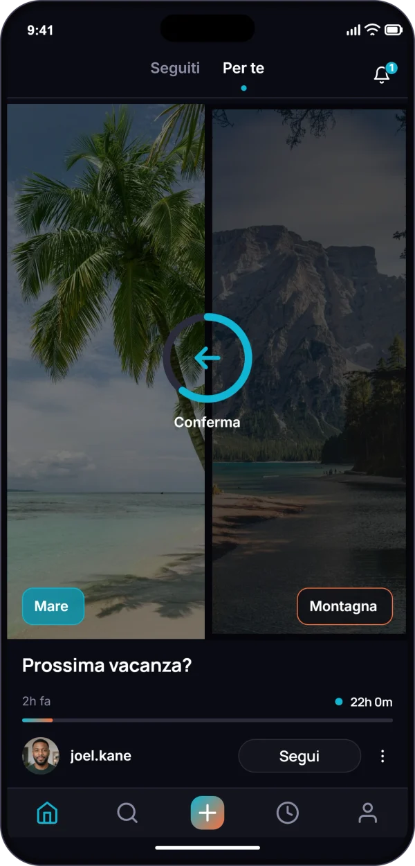 L’app PIC su un telefono